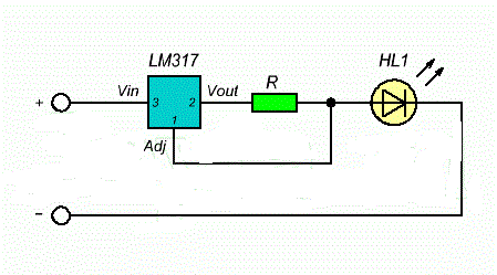 lm317 стабилизатор тока